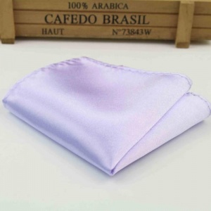 Boys Lilac Satin Pocket Square Handkerchief
